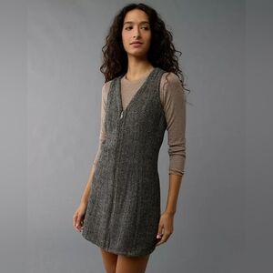 🆕️American Eagle Wool Blend  Zip-Up Mini Dress Size L